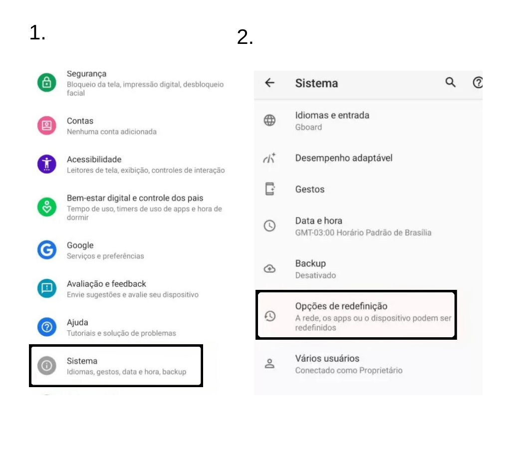 Passo a passo para formatar o Celular Motorola